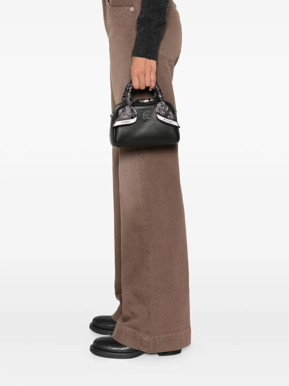 AMIRI Bowlingtas met paisley-sjaal en handvat Zwart