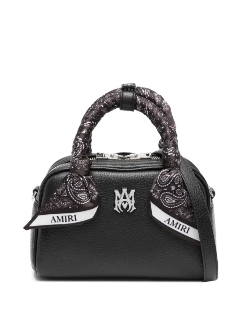 AMIRI paisley-scarf top-handle bowling bag