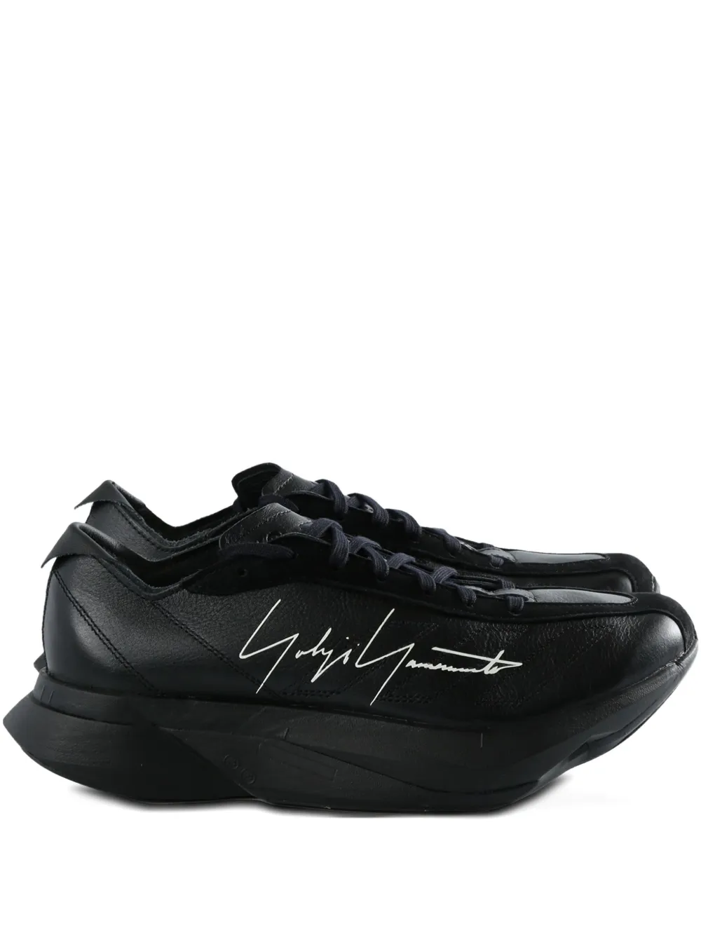 Y-3 Adios Pro 3.0 LX signature-detail leather trainers Black