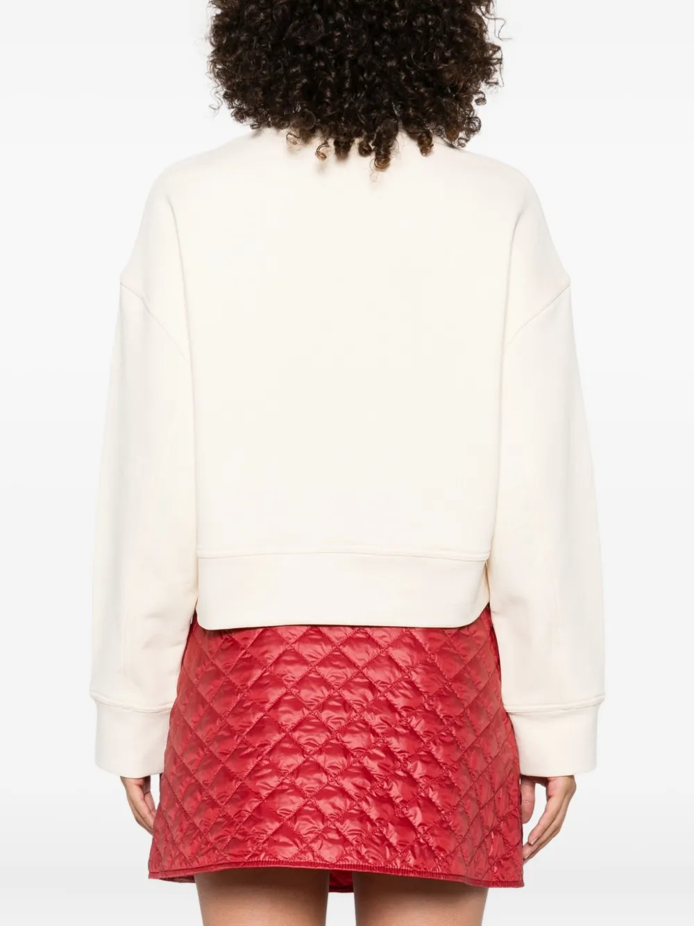 Moncler bow-cherry sweatshirt Beige