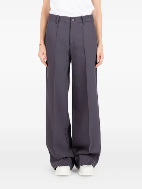 Société Anonyme pleated embroidered-pocket trousers