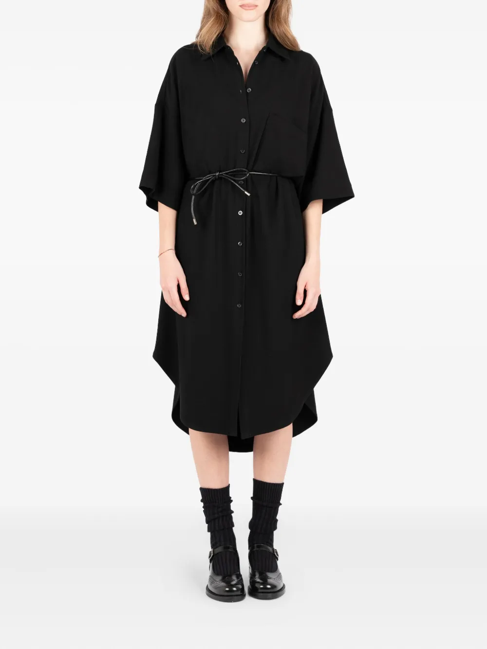 Société Anonyme Lotus button-down blousejurk Zwart