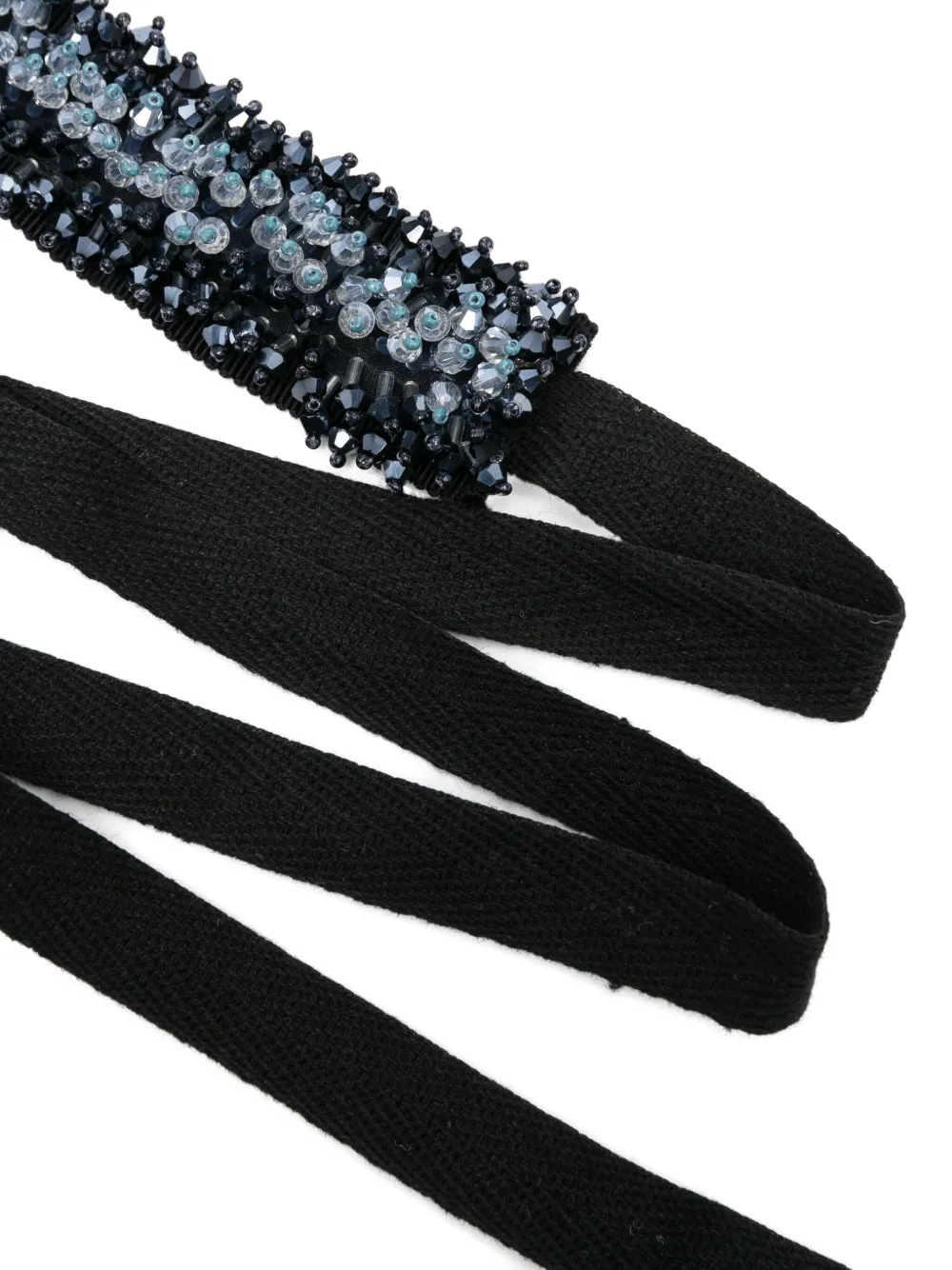 Dorothee Schumacher Katoenen riem met kralen Blauw