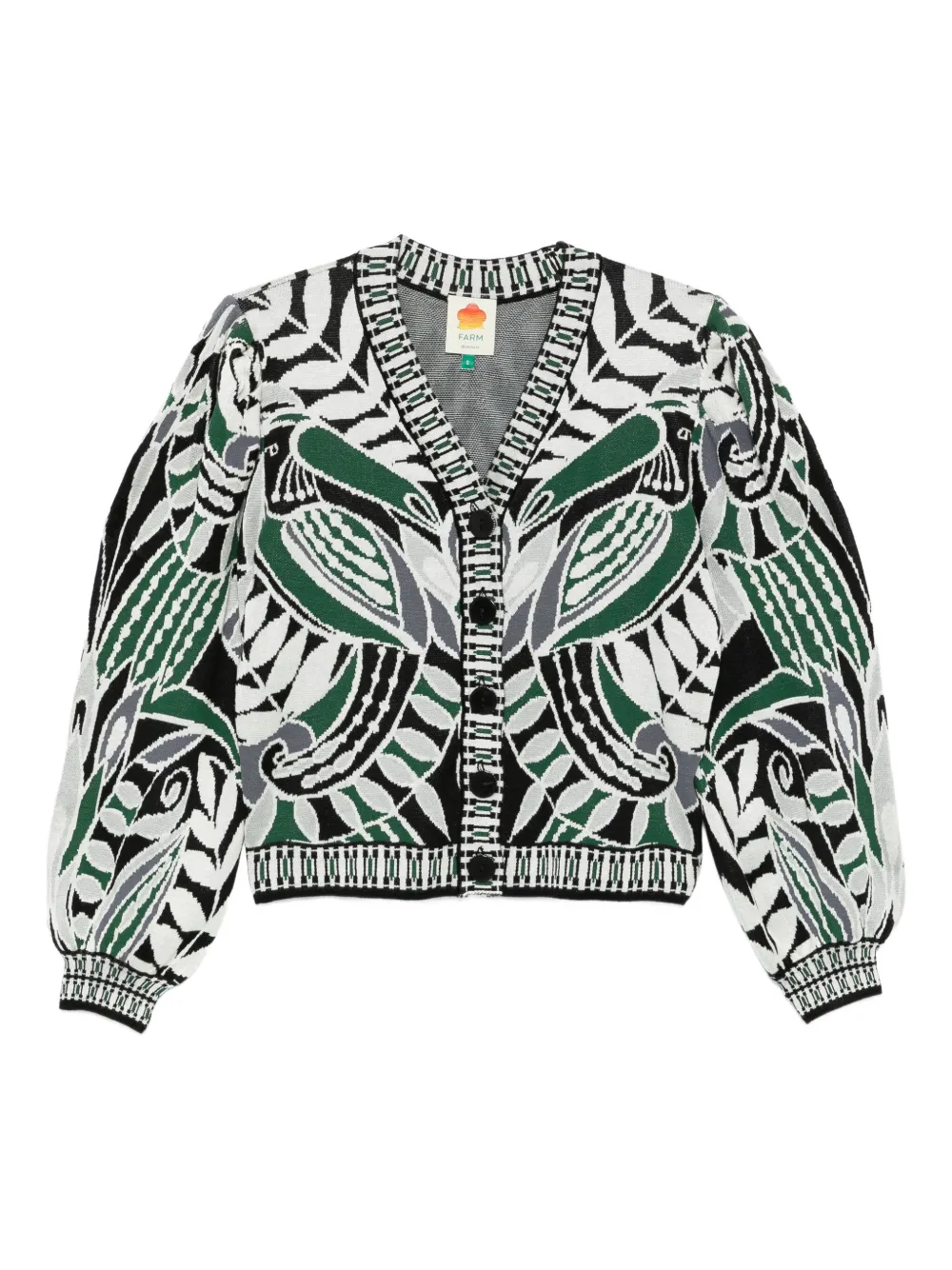 intarsia-knit cardigan