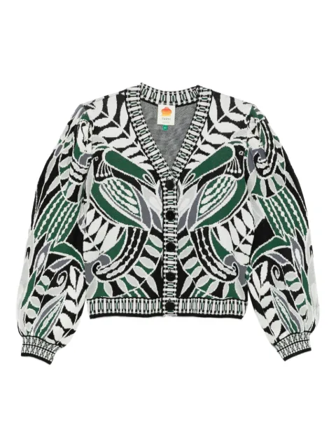FARM Rio intarsia-knit cardigan