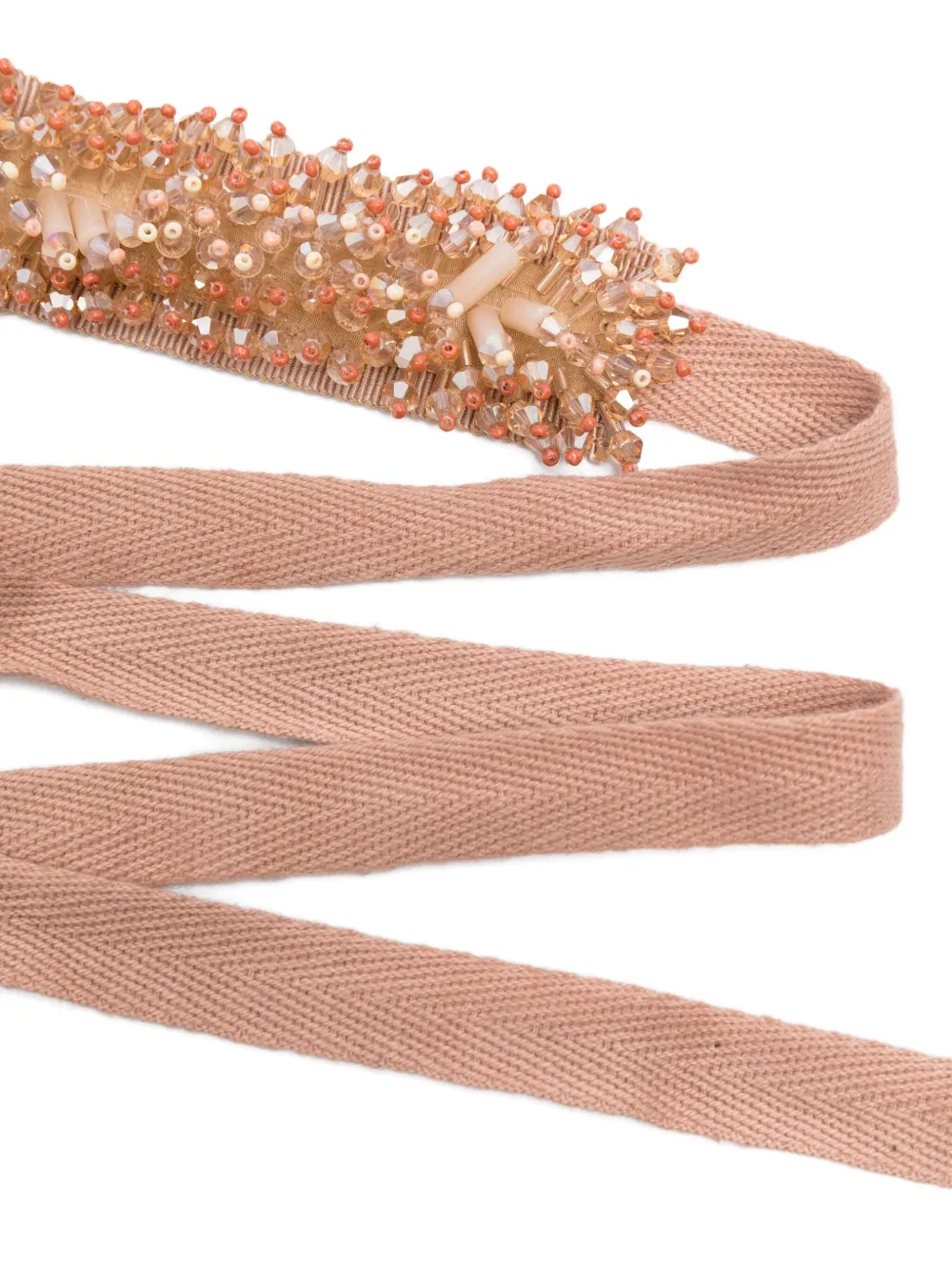 Dorothee Schumacher Riem met kralen lint Beige