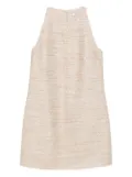 Dorothee Schumacher halterneck tweed dress - Gold