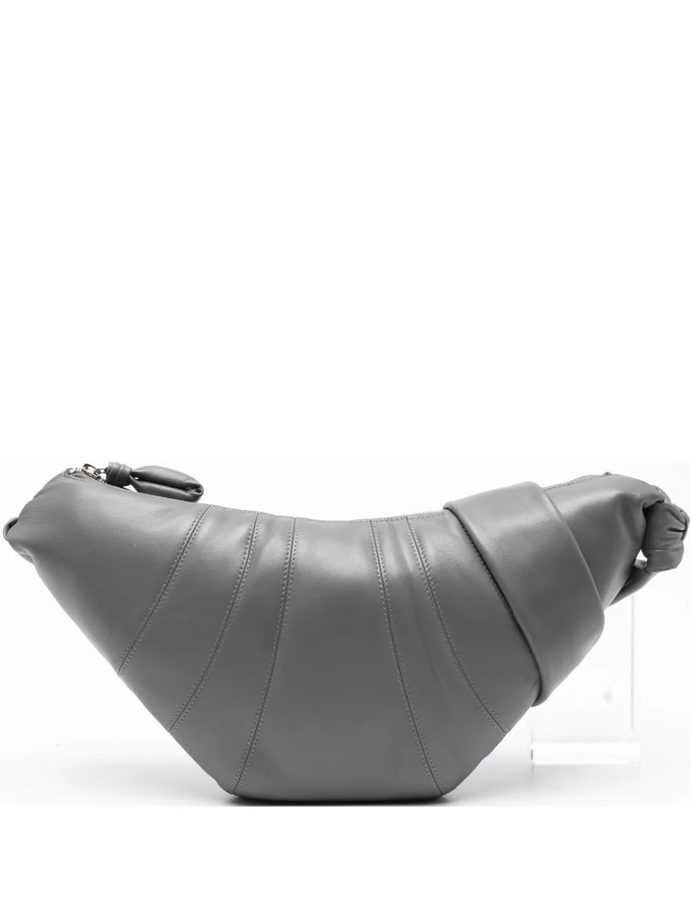 LEMAIRE Croissant knot leather shoulder bag | Grey | Image 1