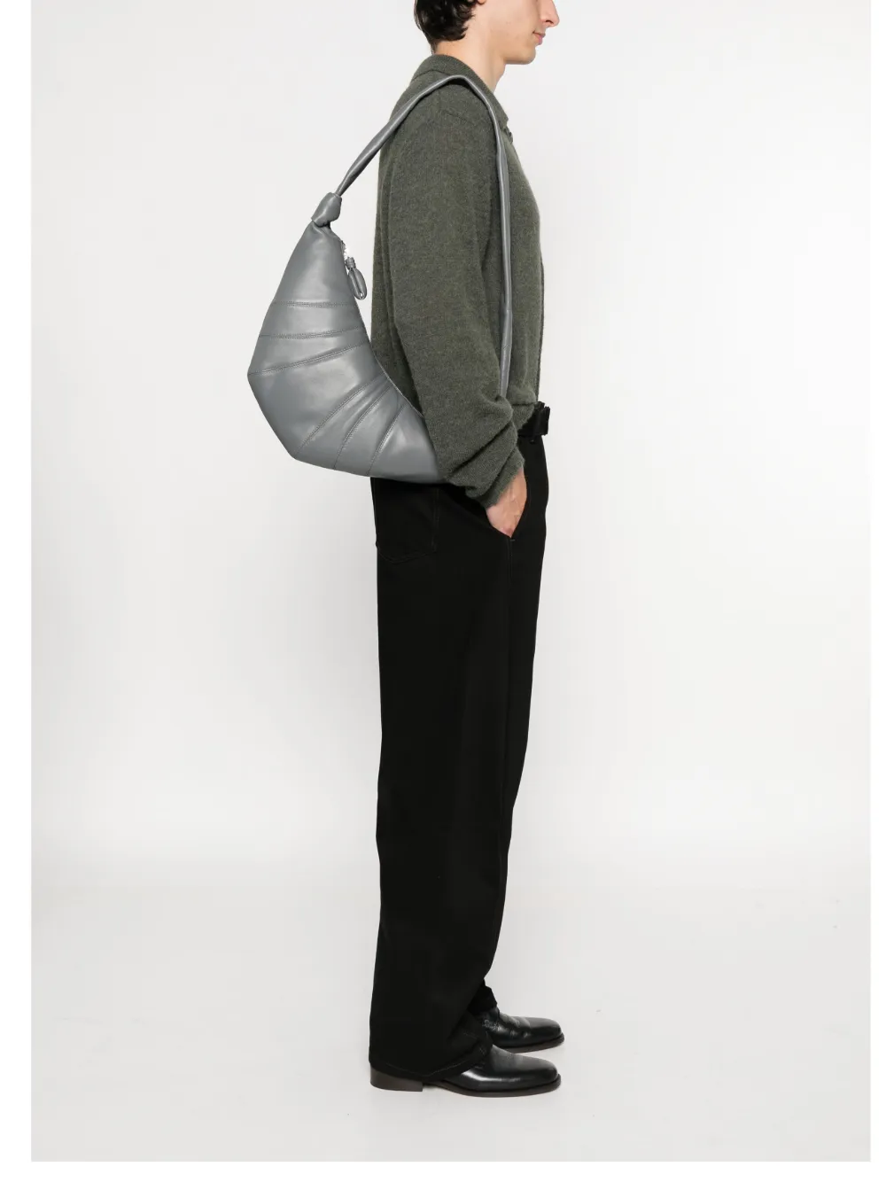 LEMAIRE Croissant knot leather shoulder bag | Women | Image 2