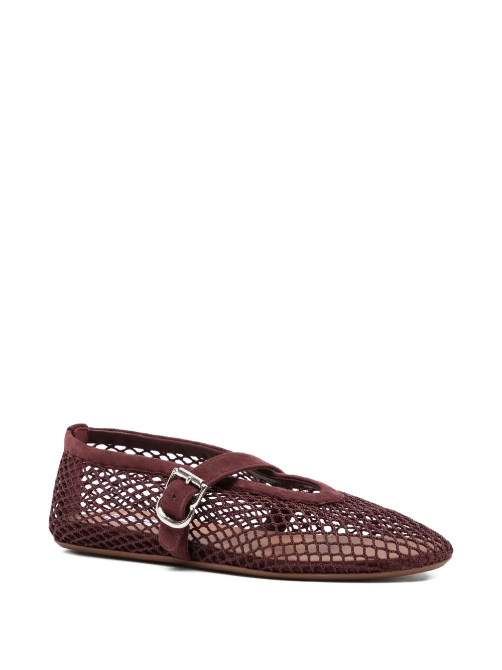 Alaïa fishnet-embellishment ballet flats | Image 2