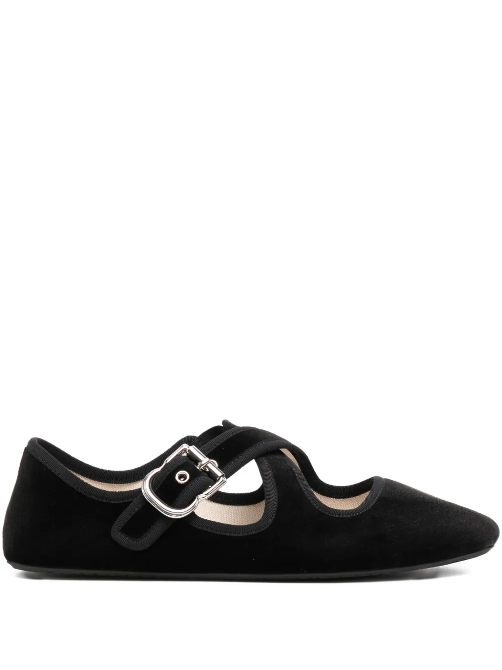 Alaïa criss-cross ballet flats | Black | Image 1