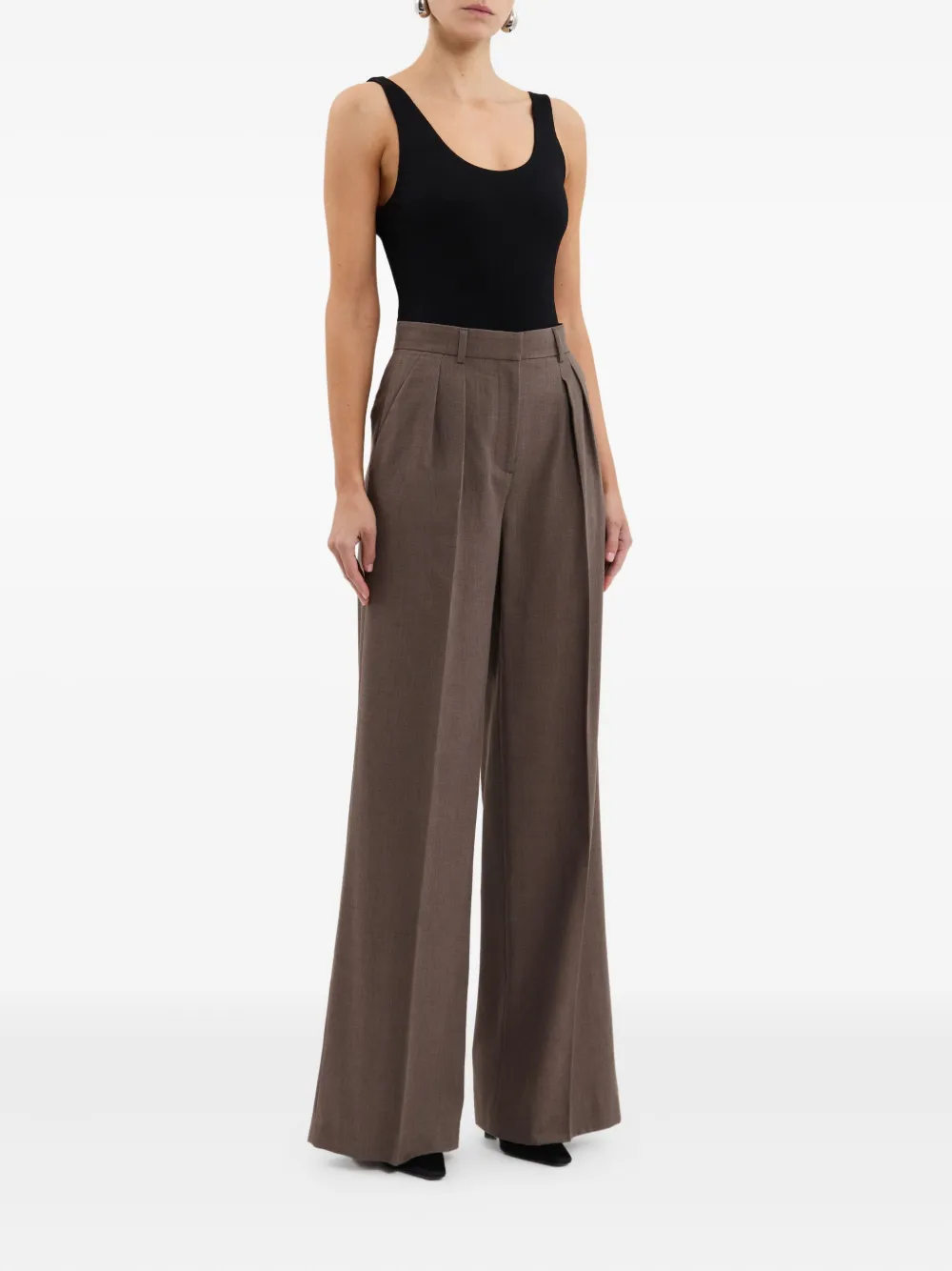 Rebecca Vallance Noah geplooide broek Bruin