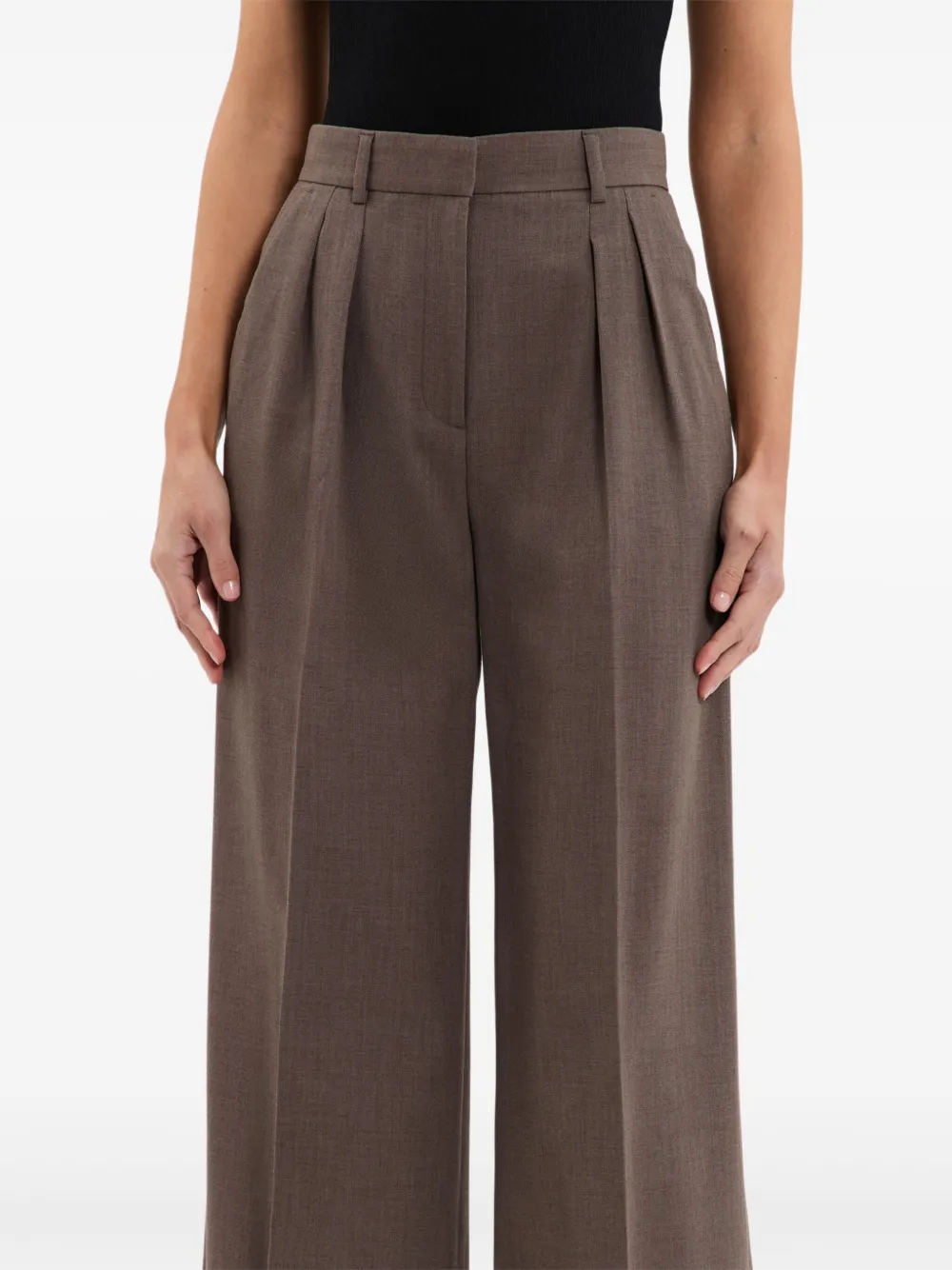 Rebecca Vallance Noah geplooide broek Bruin