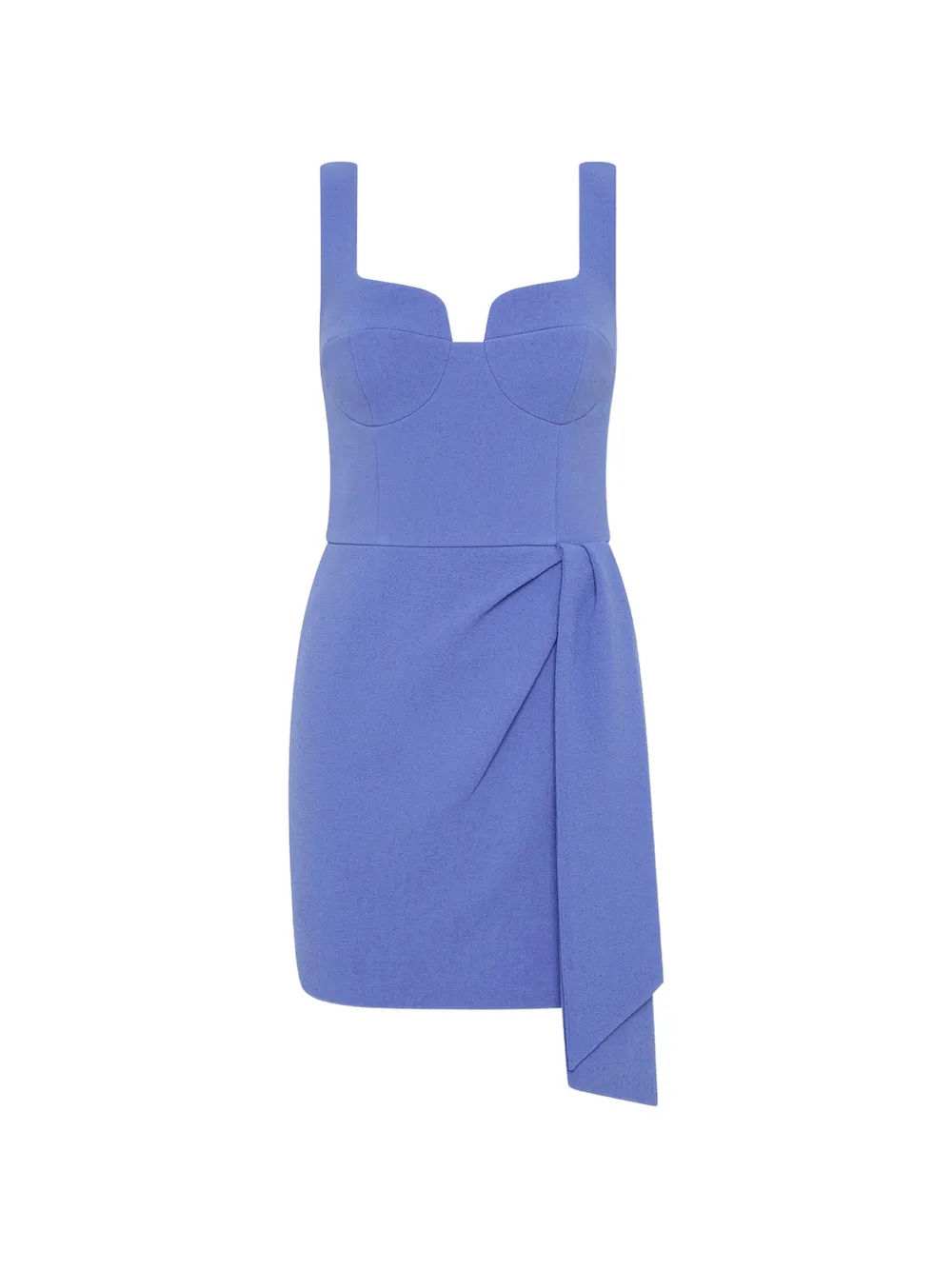 Rebecca Vallance Violetta gedrapeerde mini-jurk met sweetheart hals Blauw