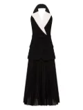 Rebecca Vallance Emma halter-neck pleated midi dress - Black