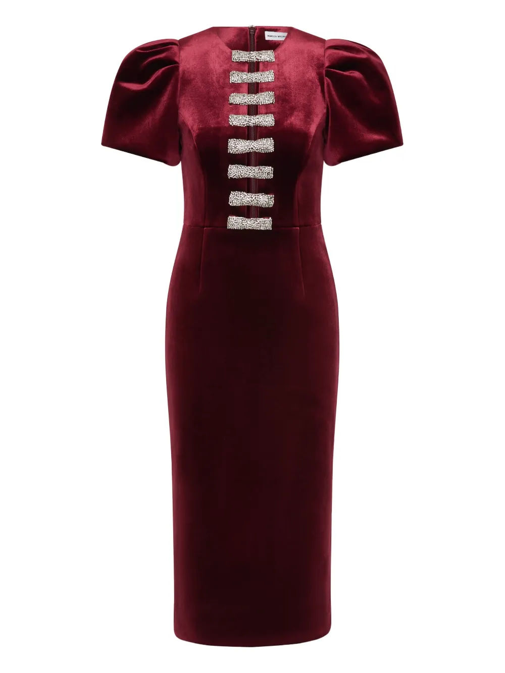 Rebecca Vallance vestido midi Edwiena | rojo | Image 1
