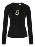 Rebecca Vallance Mischa cutout clasp top - Black