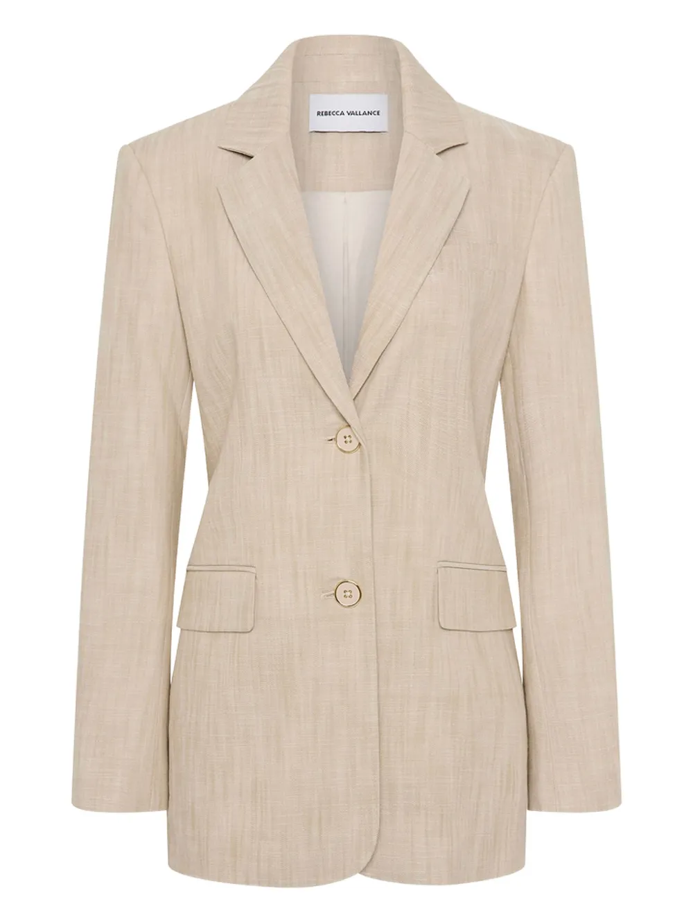 Rebecca Vallance Andy Two-button Blazer In Neutral