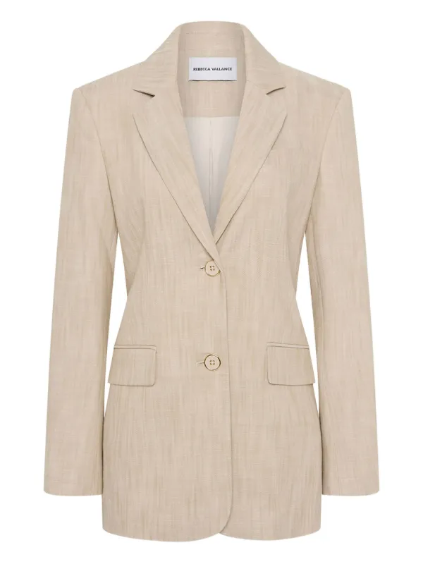 Rebecca Vallance Andy Two-button Blazer in Neutrals