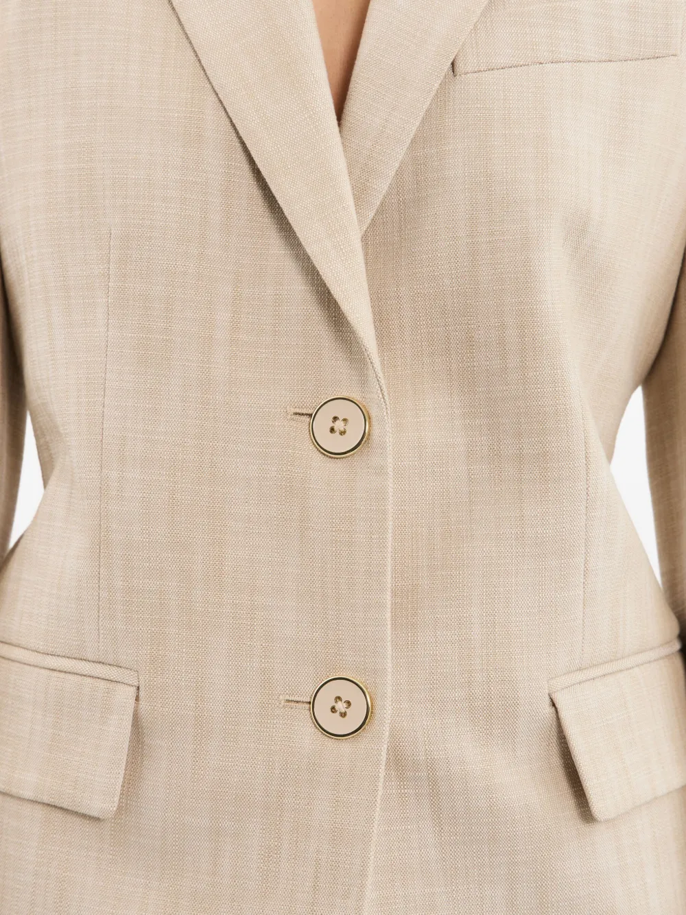 Rebecca Vallance Andy Two-button Blazer In Neutral