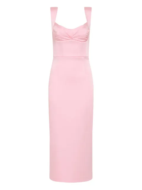 Rebecca Vallance Aymee sweetheart-neckline midi dress