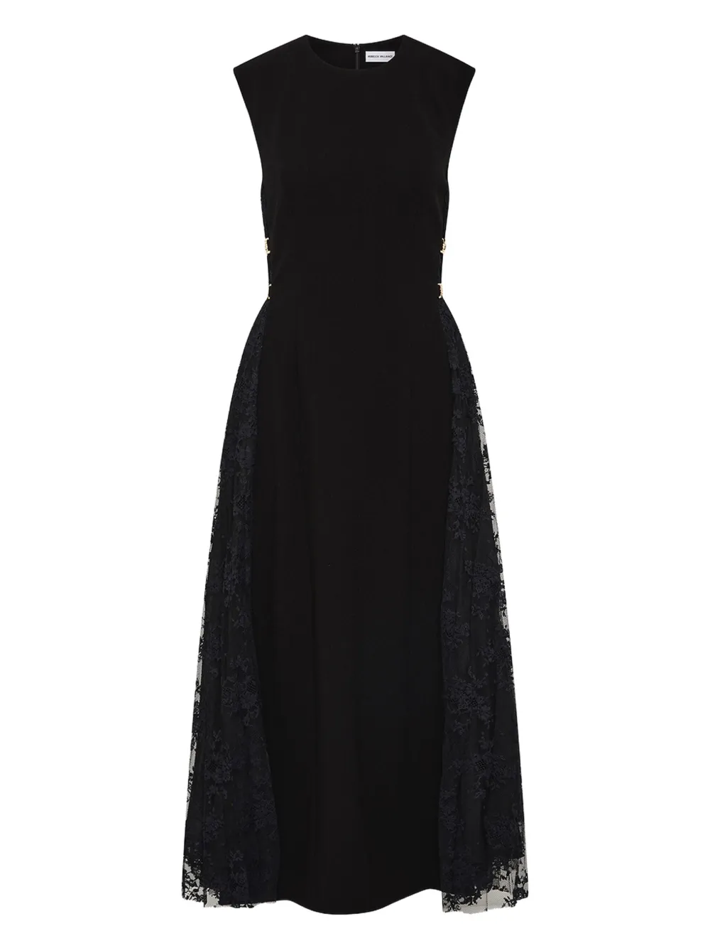 Rebecca Vallance Milena lace midi dress - ブラック Rebecca Vallance Milena lace midi dress - ブラック