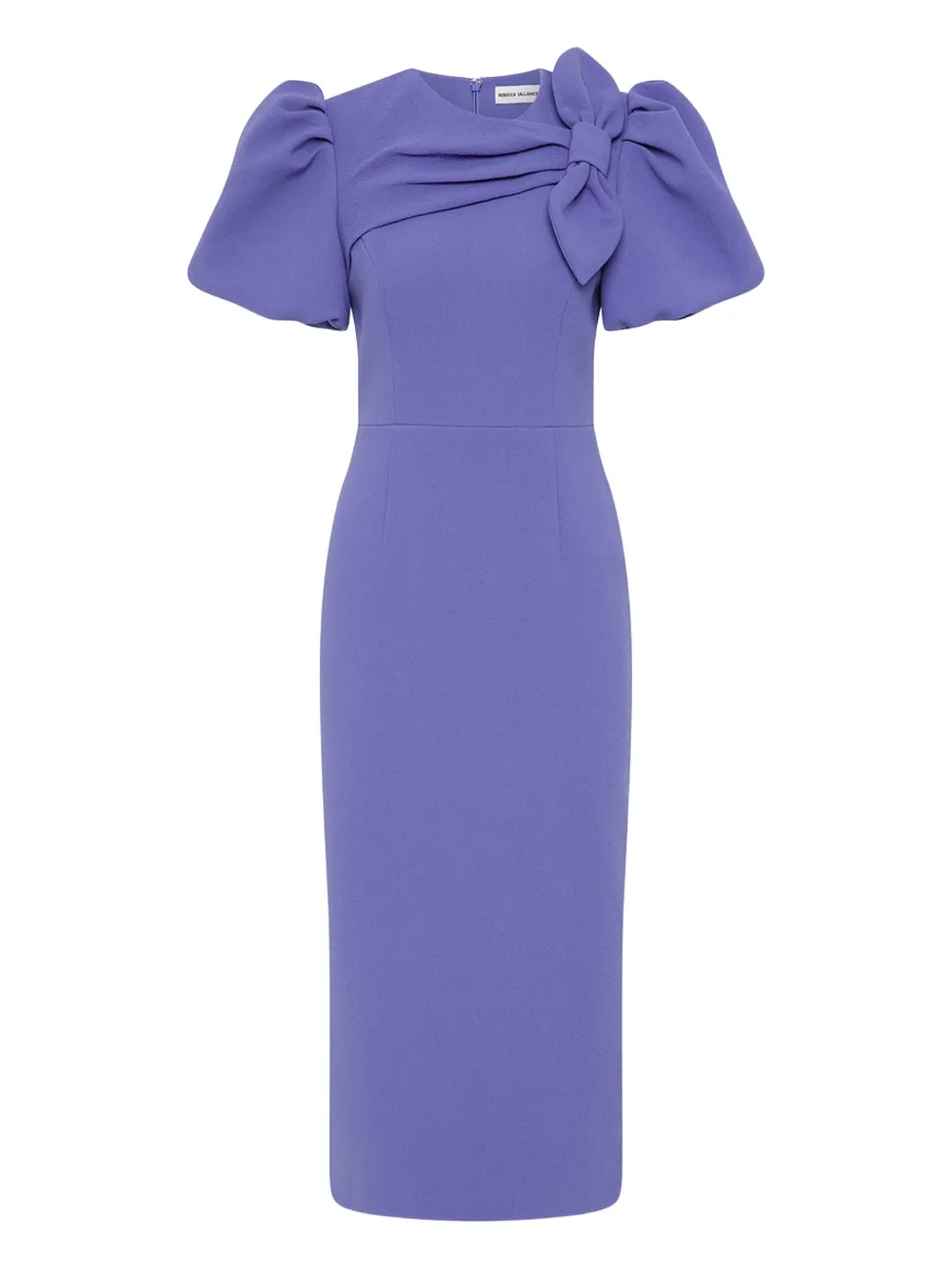 Violetta puff-sleeve bow dress