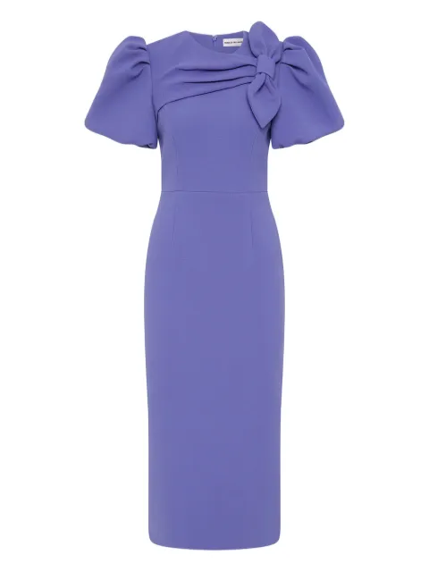Rebecca Vallance Violetta puff-sleeve bow dress