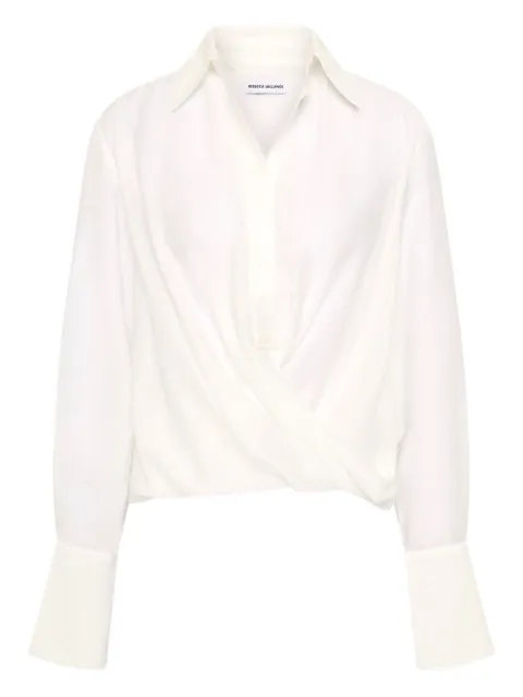 Rebecca Vallance Noor wrap collared blouse