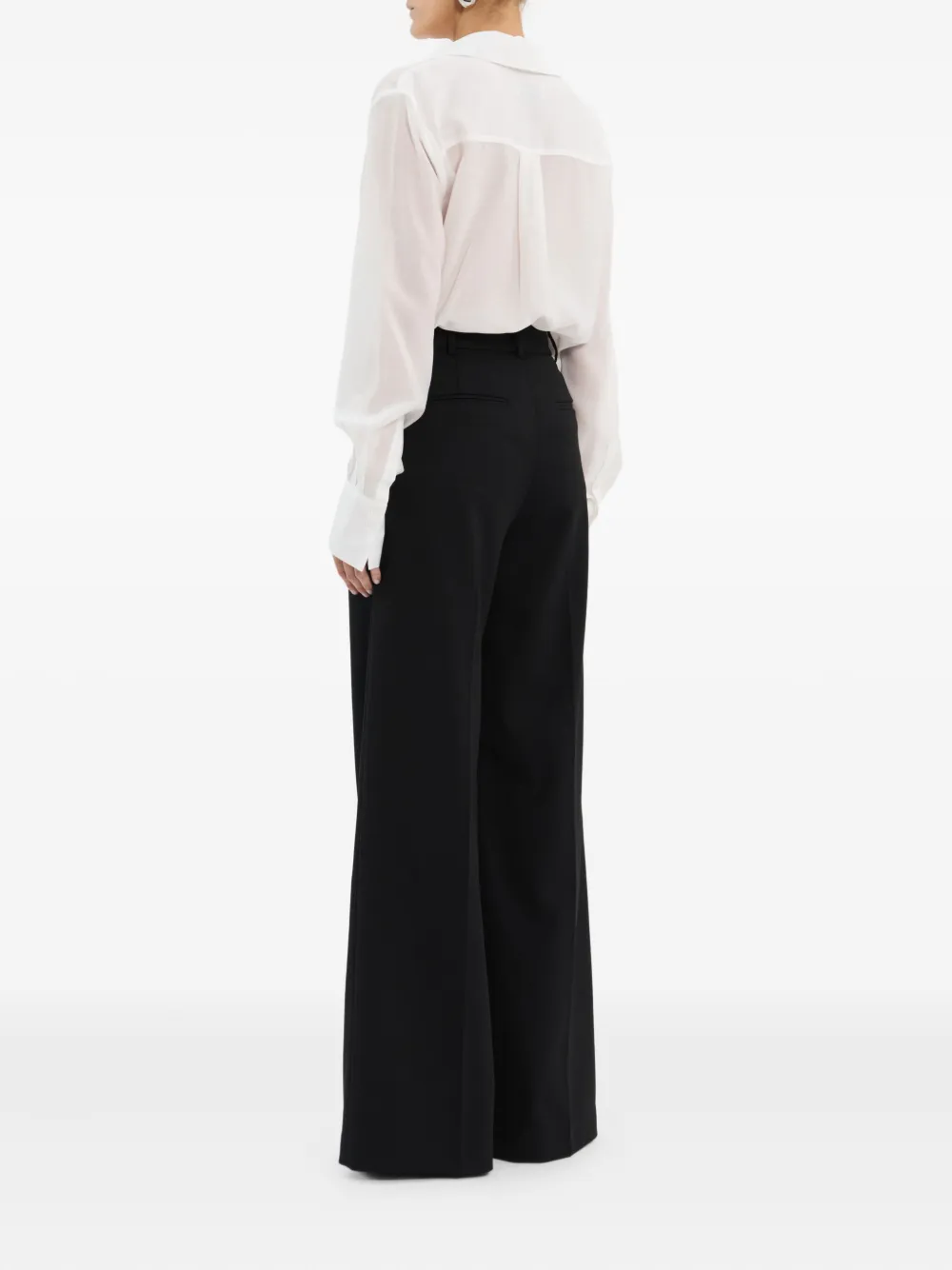 Rebecca Vallance Noor wikkelblouse met kraag Wit