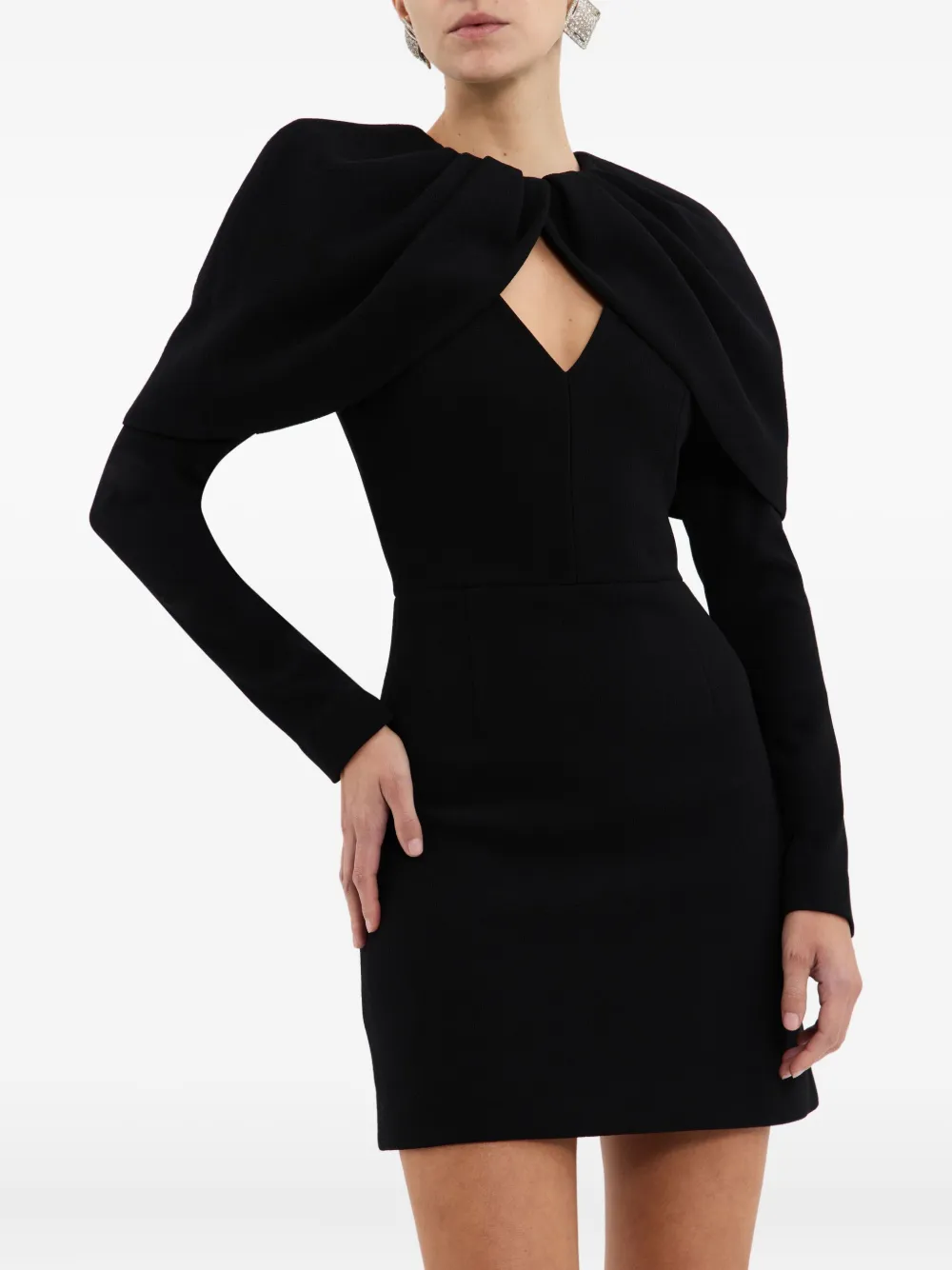 Rebecca Vallance Piper mini dress Zwart