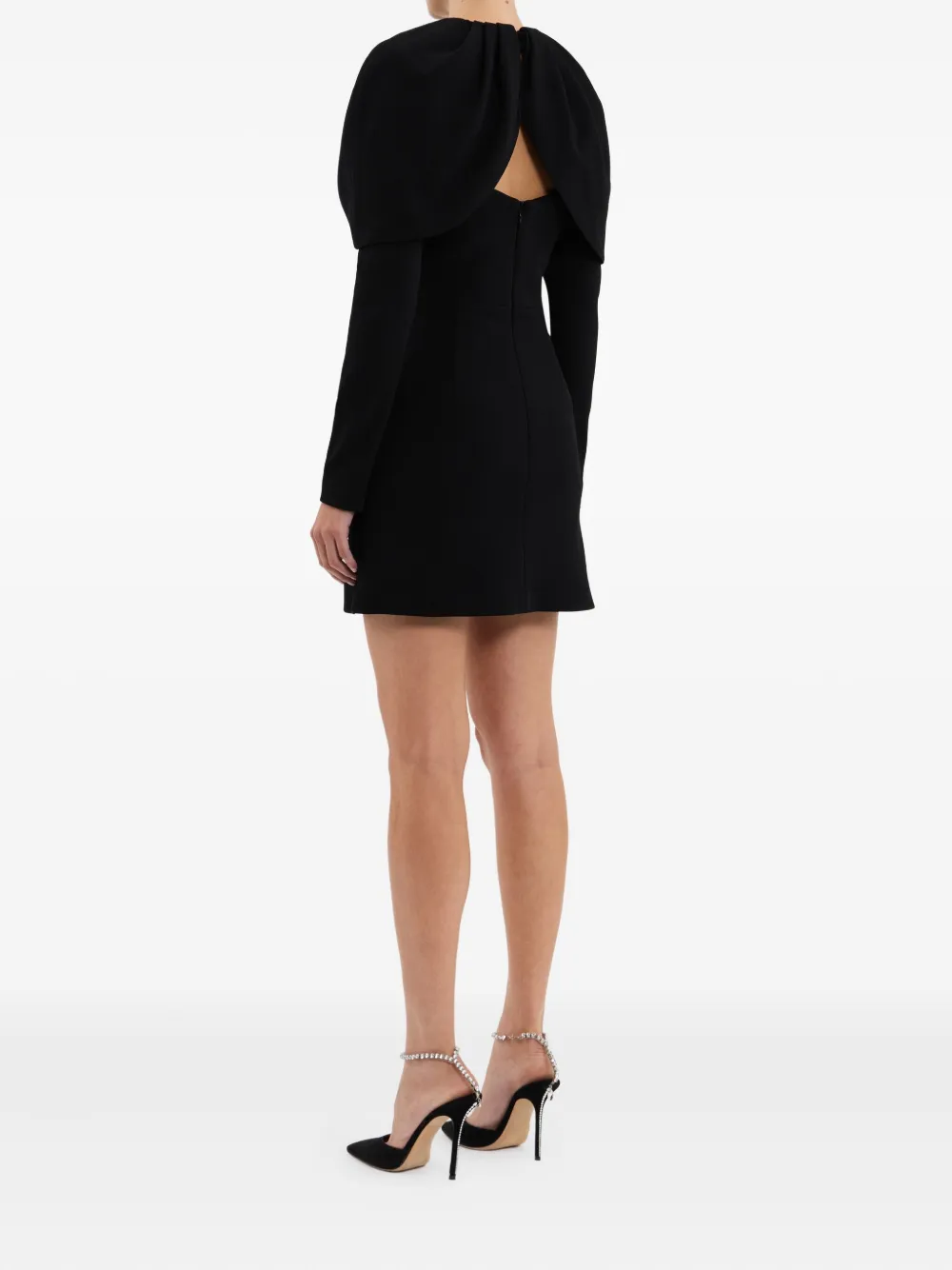 Rebecca Vallance Piper mini dress Zwart