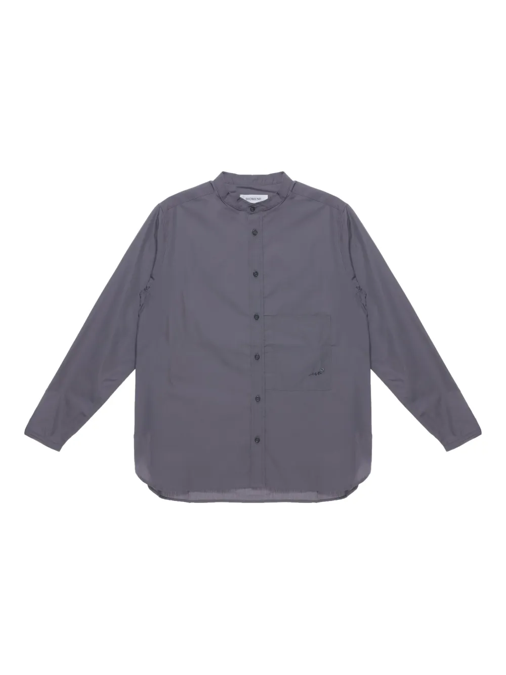 Diomene Mandarin-collar patch-pocket shirt | Grey | Image 1
