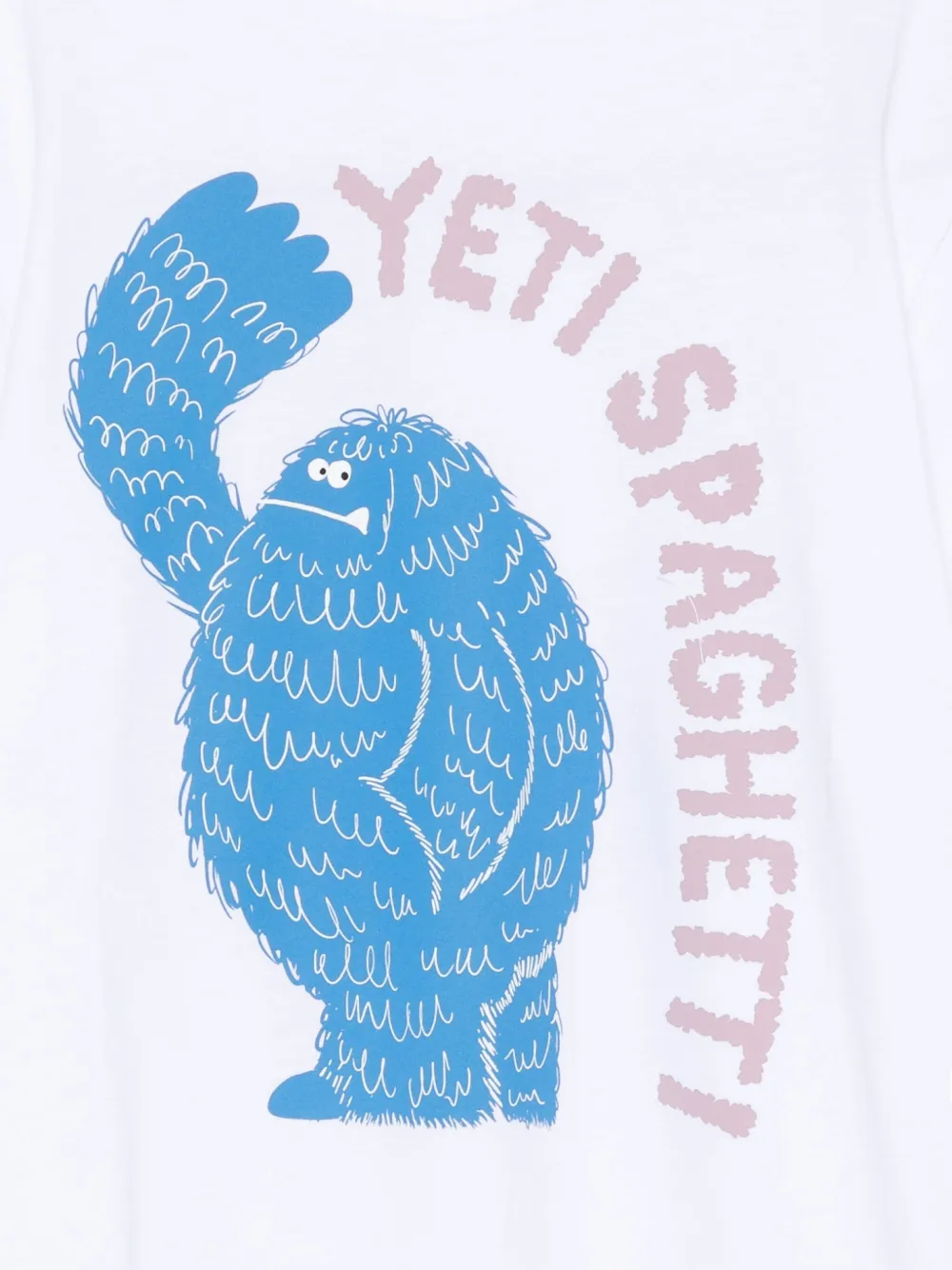 Stella McCartney Kids T-shirt met spaghettiprint Wit