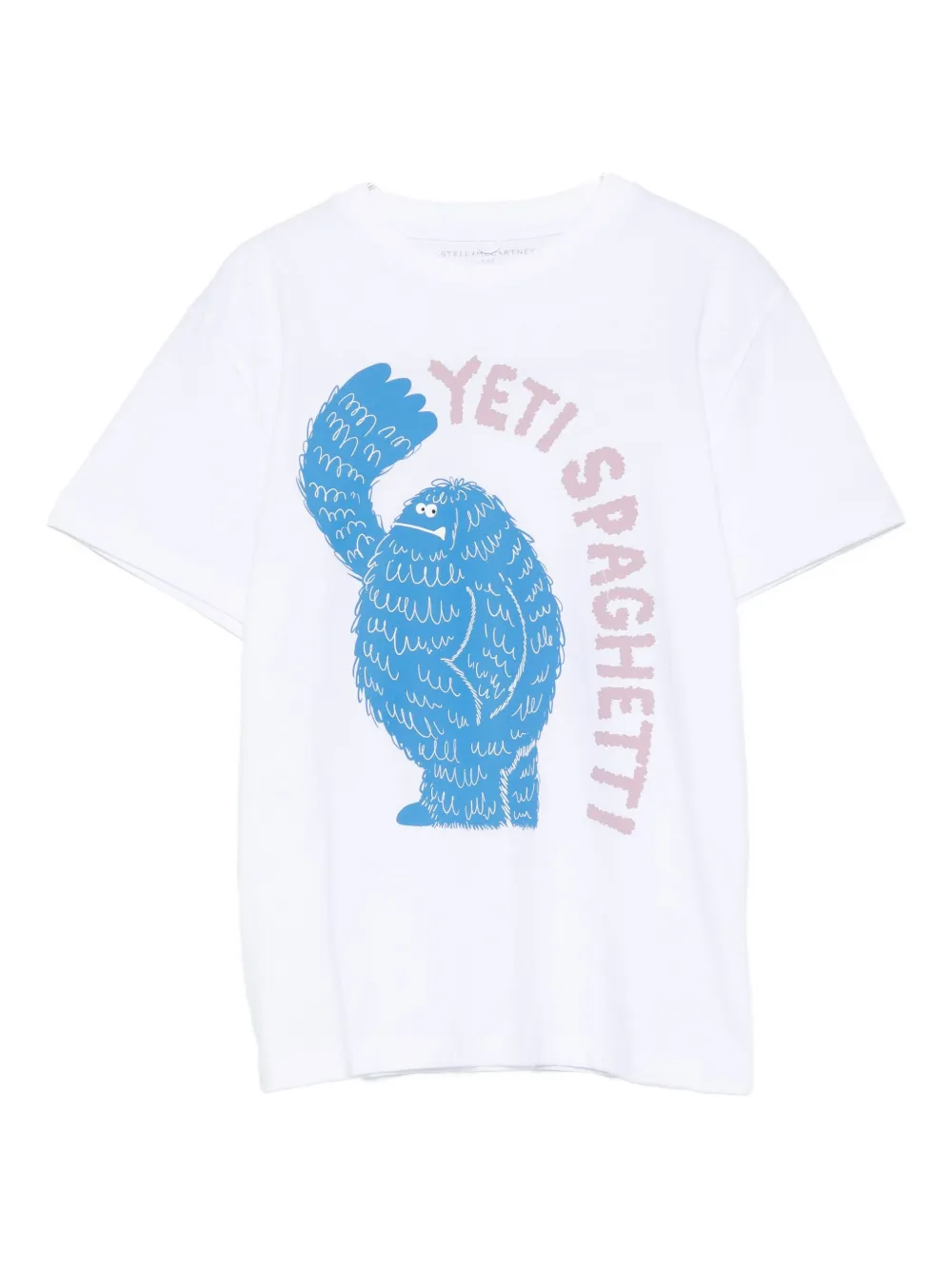 Stella McCartney Kids yeti-spaghetti-print T-shirt - Bianco