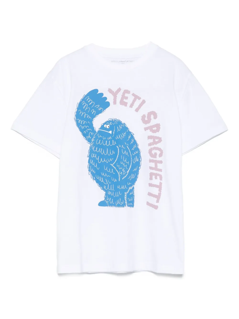 Stella McCartney Kids T-shirt met spaghettiprint Wit