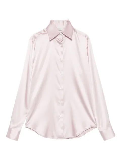 Mazzarelli long-sleeve silk-blend shirt