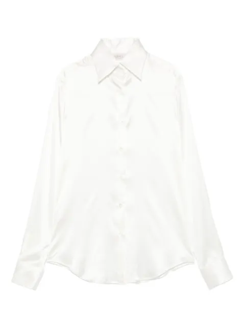 Mazzarelli long-sleeve silk-blend shirt