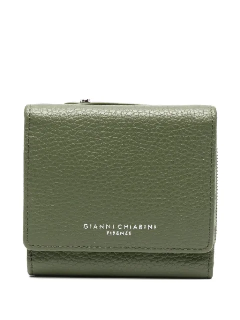 GIANNI CHIARINI grained-leather zip wallet