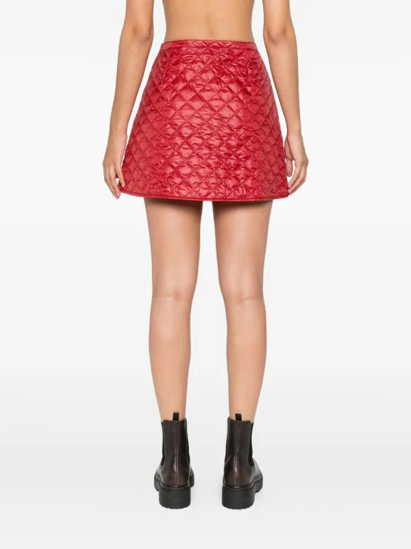 スカート MONCLER Diamond quilted miniskirt Moncler Diamond-quilted Mini Skirt In Black | ModeSens
