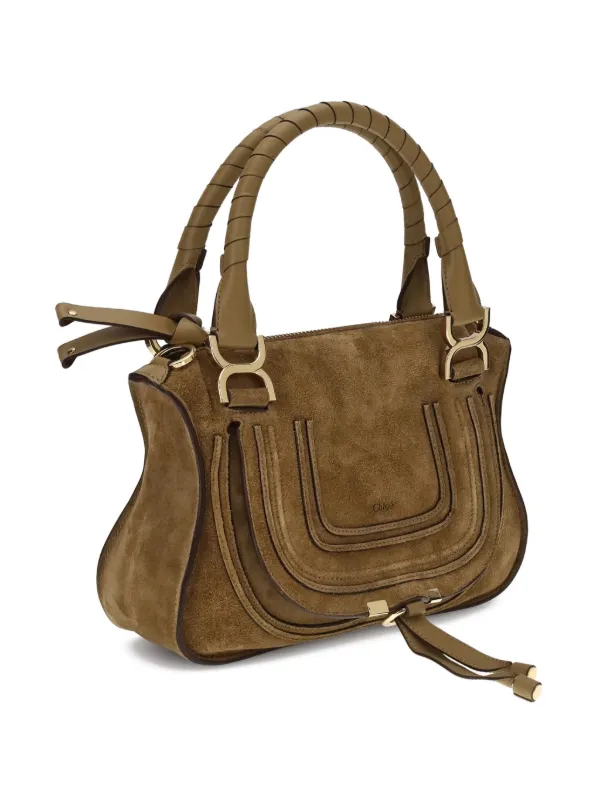Chloé Small Marcie suede-leather Cross Body Bag Brown FARFETCH PH