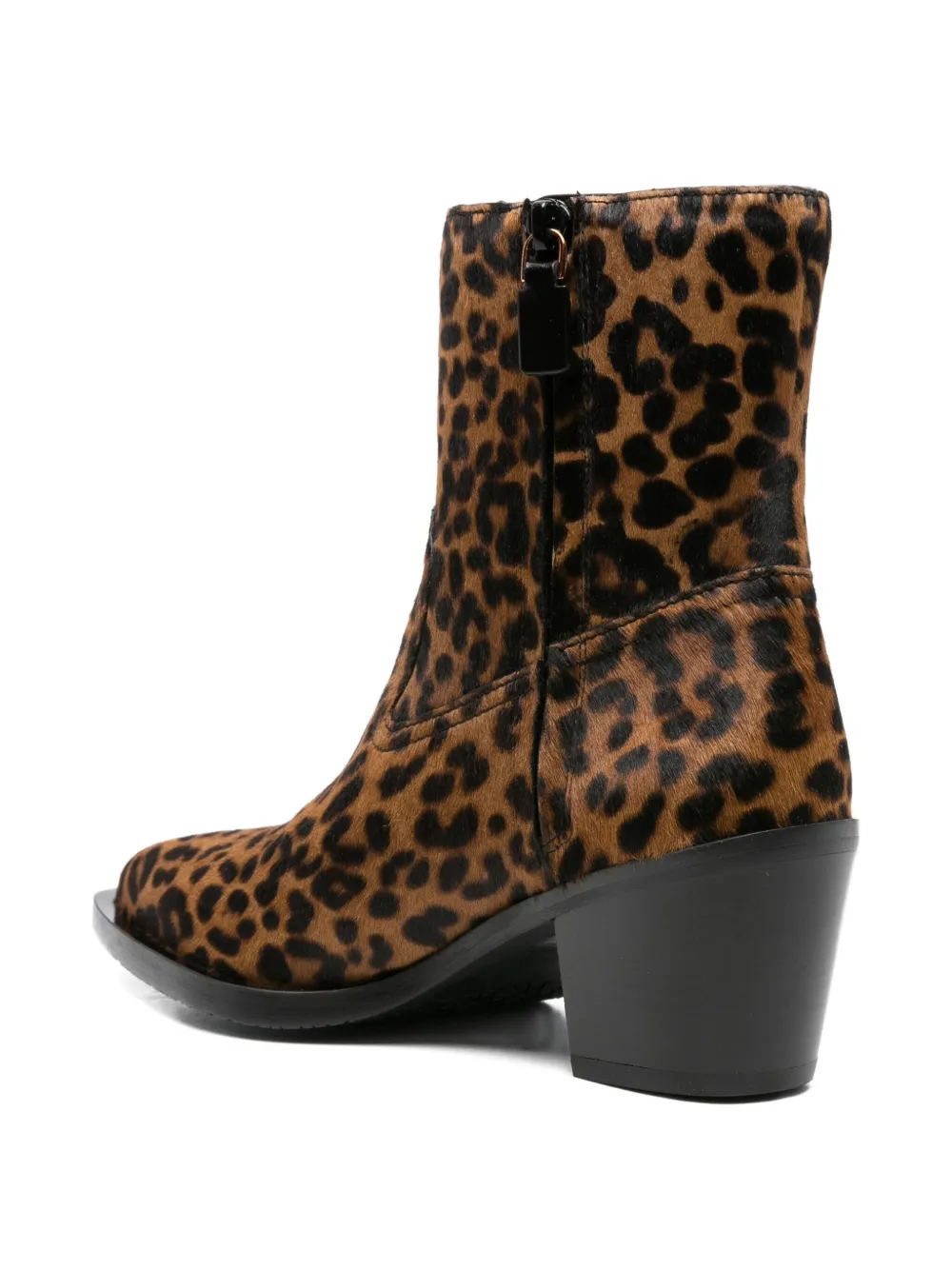 Stuart Weitzman 60mm leopard-print boots Brown