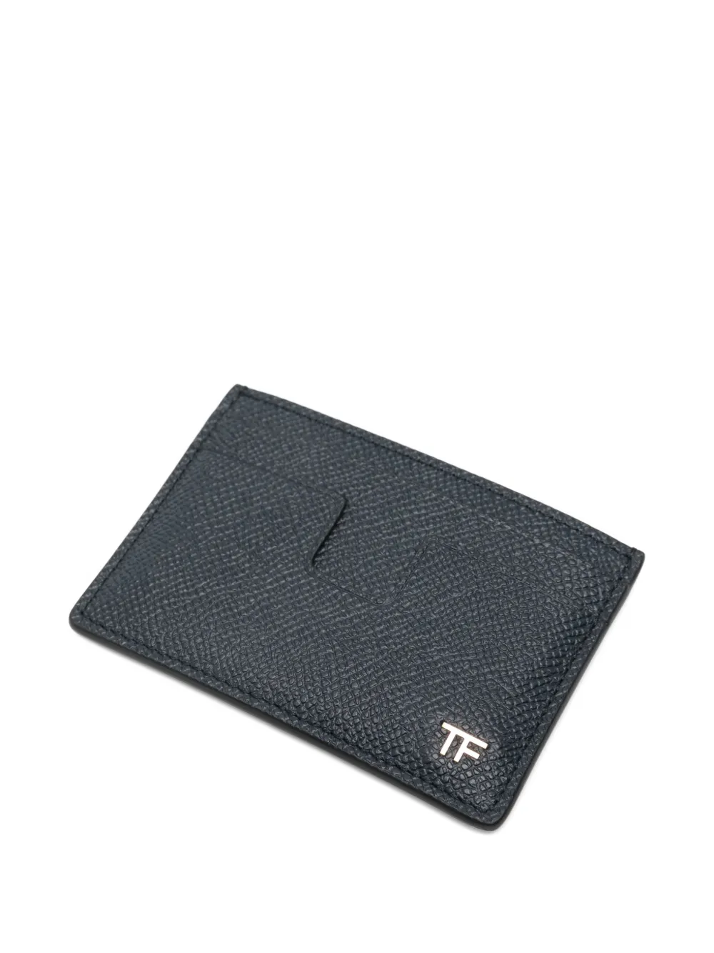 TOM FORD Pasjeshouder met logoplakkaat Blauw
