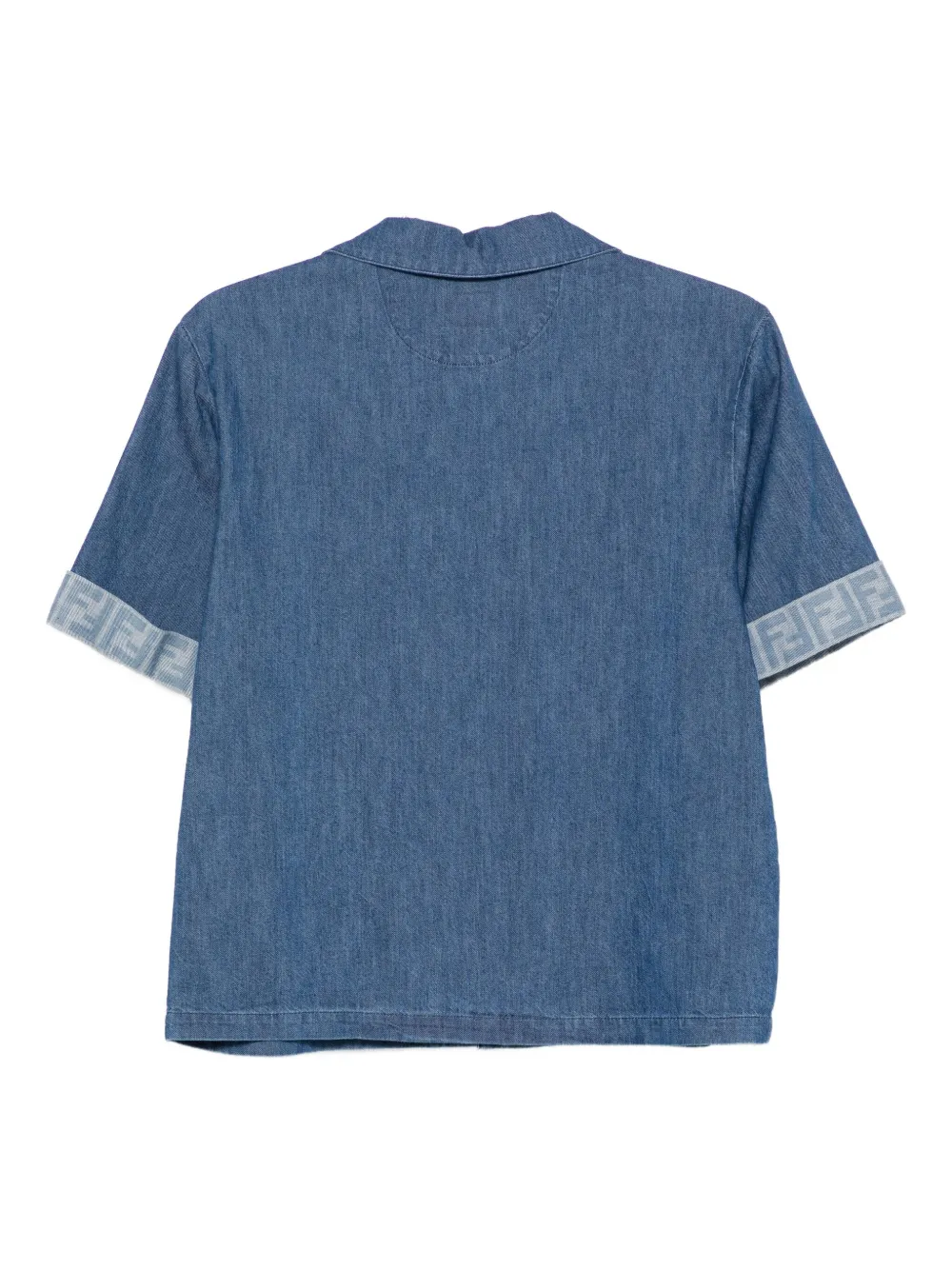 Fendi Kids Camisa jeans com logo bordado | Camisas | Image 2