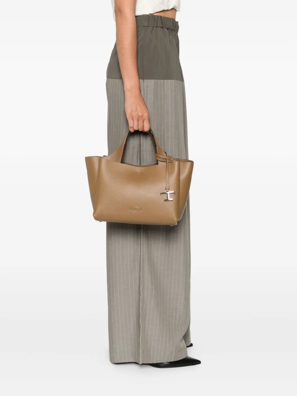 Tod's Shopper met T-detail Groen