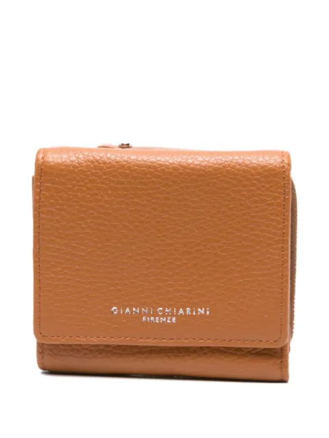 GIANNI CHIARINI grained-leather zip wallet