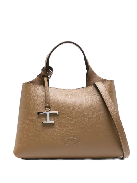 Tod's leather T-logo tote bag