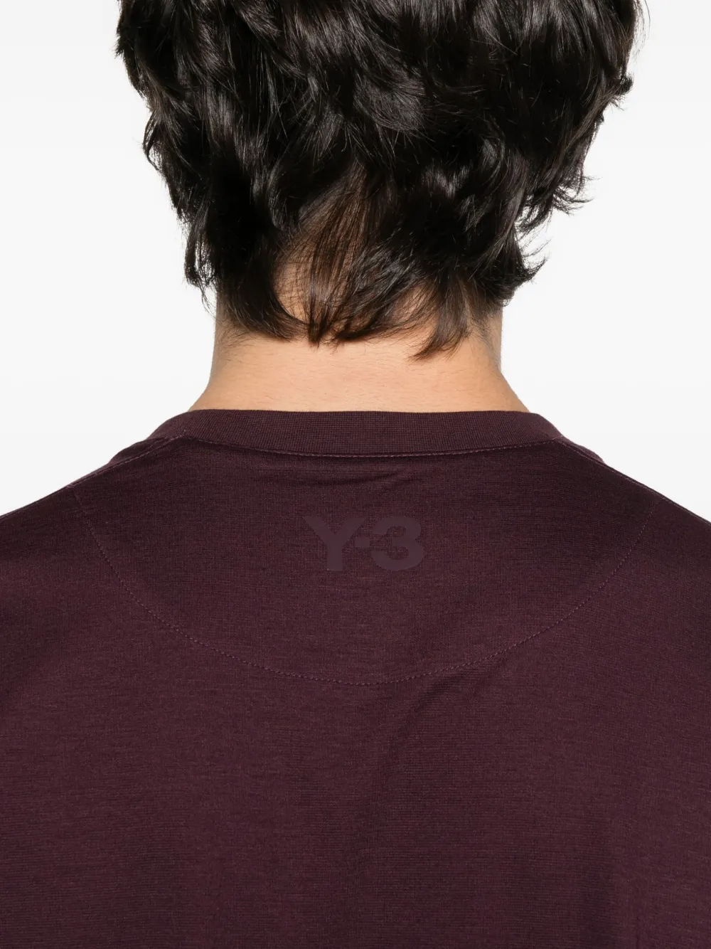 Y-3 T-shirt met ronde hals en korte mouwen Rood