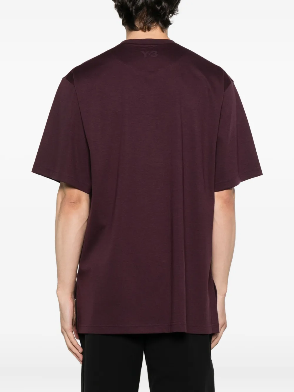 Y-3 T-shirt met ronde hals en korte mouwen Rood