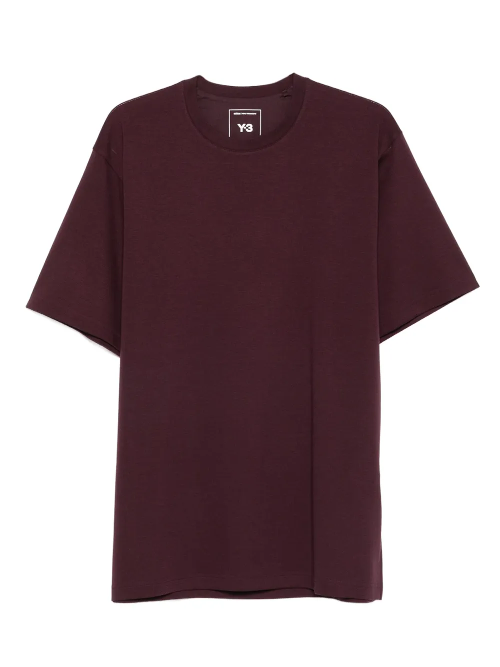 Y-3 T-shirt met ronde hals en korte mouwen Rood
